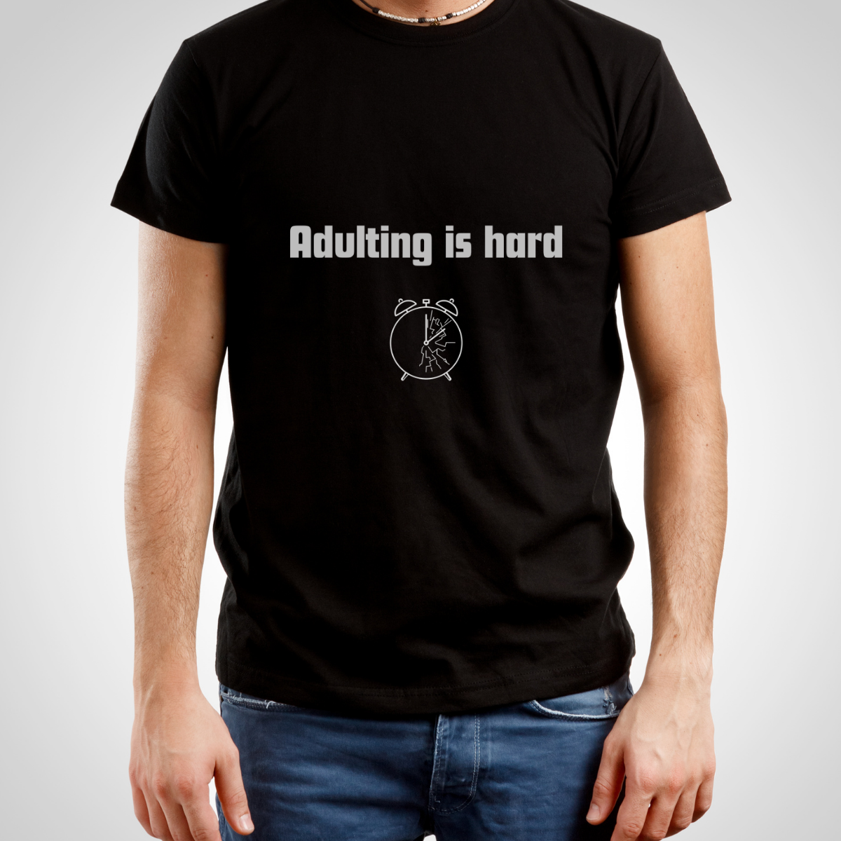 Playera Adulting is Hard Minimalista Mexicano CDMX