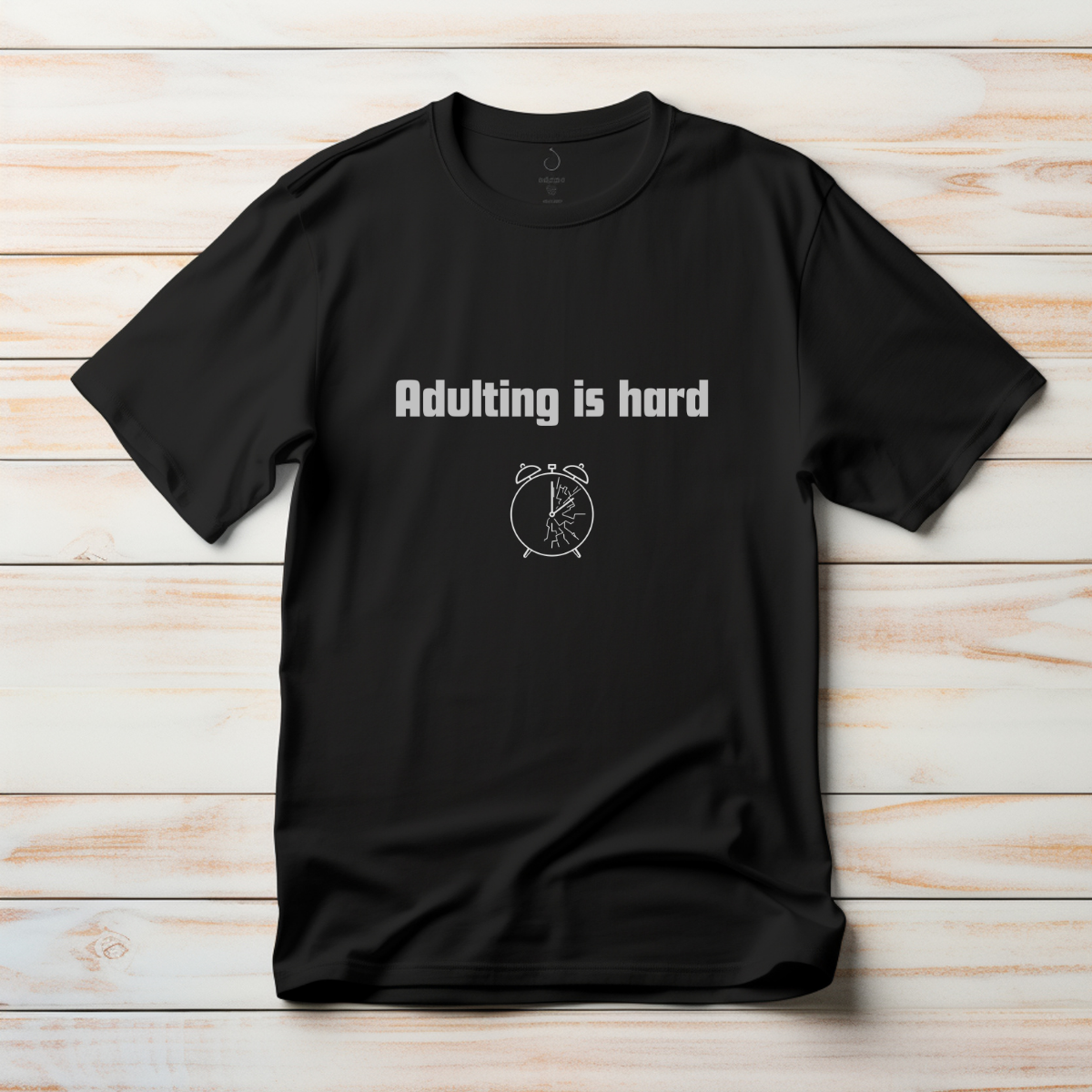 Playera Adulting is Hard Minimalista Mexicano CDMX