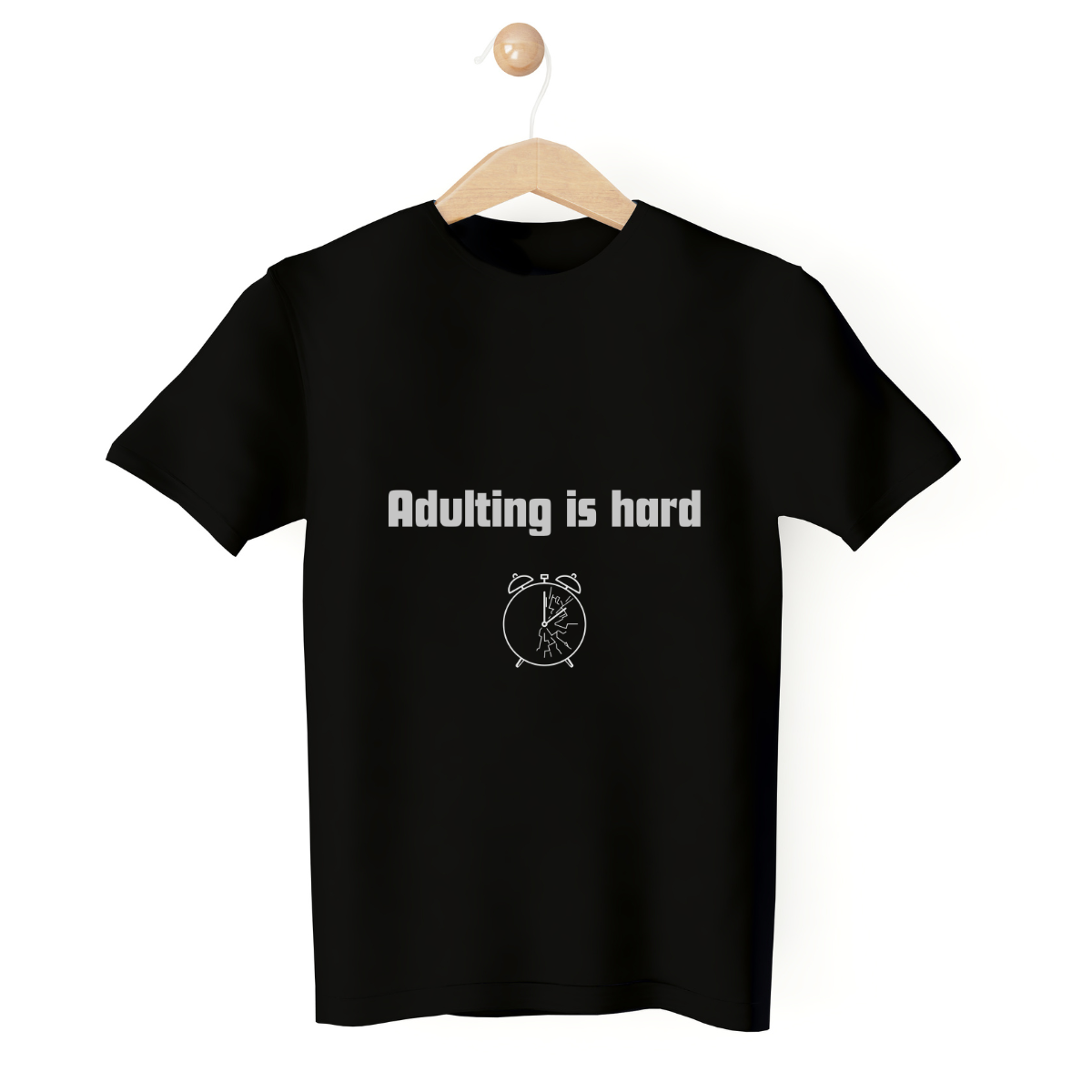 Playera Adulting is Hard Minimalista Mexicano CDMX
