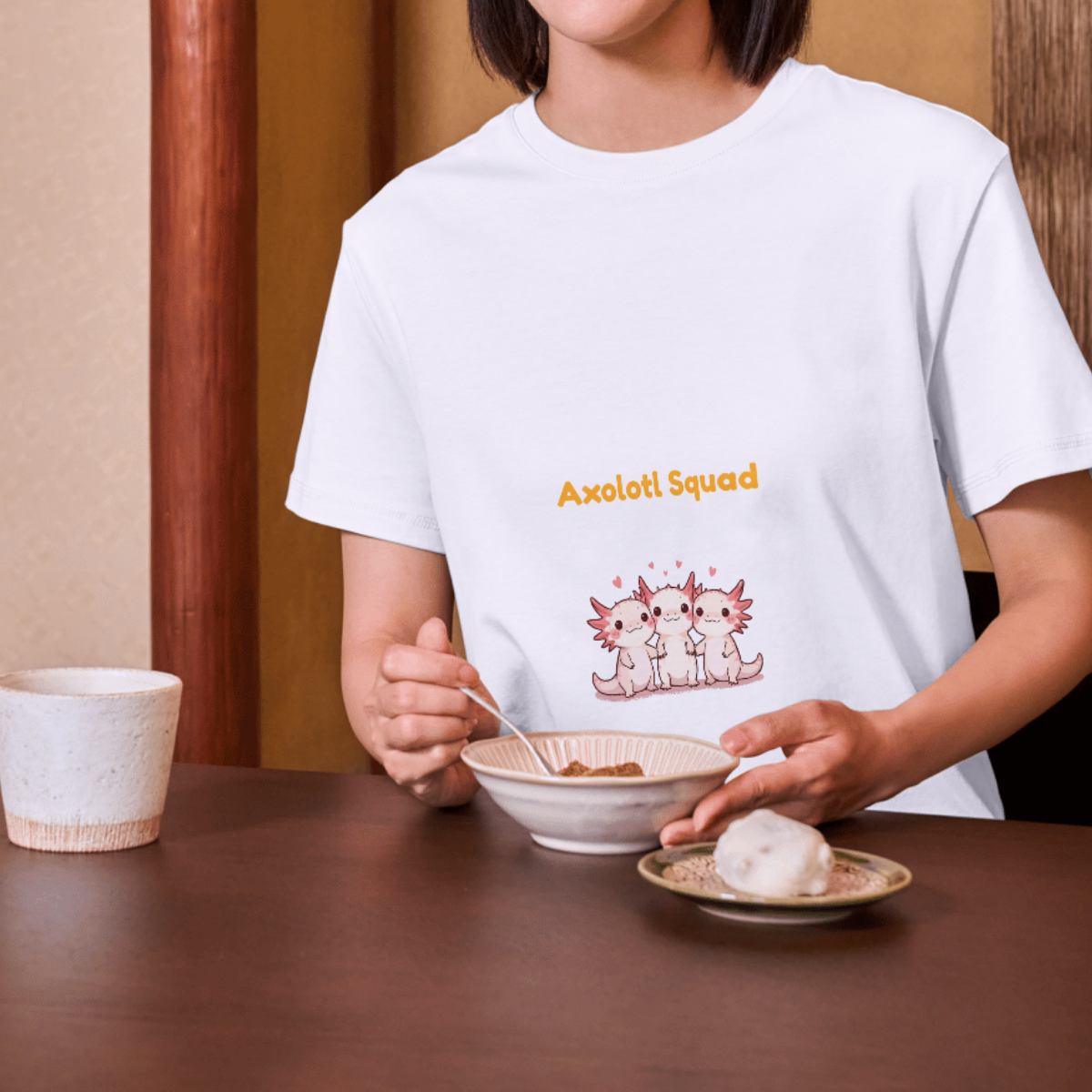 Playera Axolotl Squad Eco Humor Mexicano CDMX