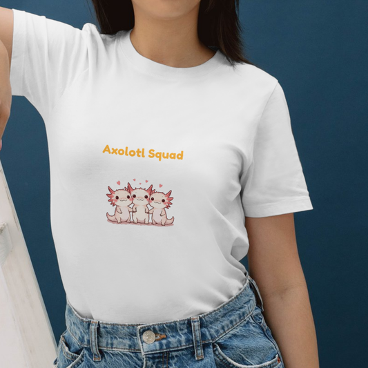 Playera Axolotl Squad Eco Humor Mexicano CDMX